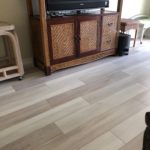 Englewood Aqua Floor Plus Oak Everest Waterproof Flooring. Acoustical Padding Attached 